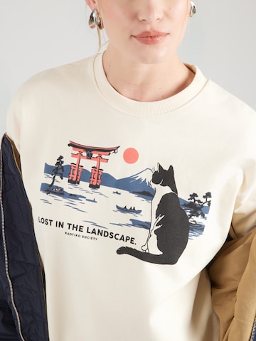 Kaotiko Свитшот 'LANDSCAPE' в Бежевый