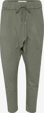 Cream Ozke Harem hlače 'Beky' | zelena barva: sprednja stran