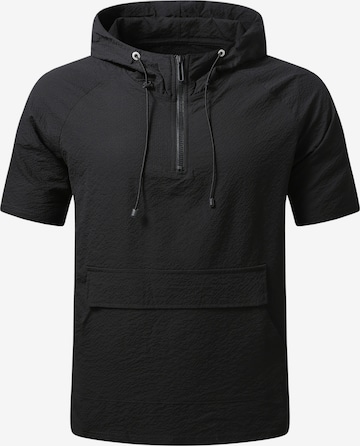 YOUTHUP Shirt 'Kopffrei' in Black: front