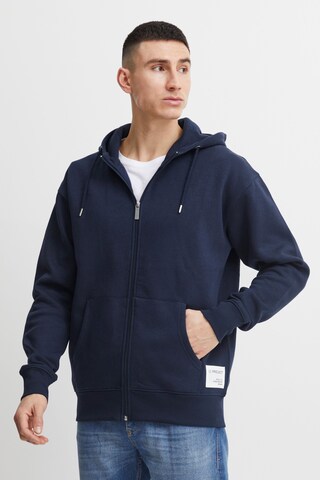 11 Project Zip-Up Hoodie in Blue: front