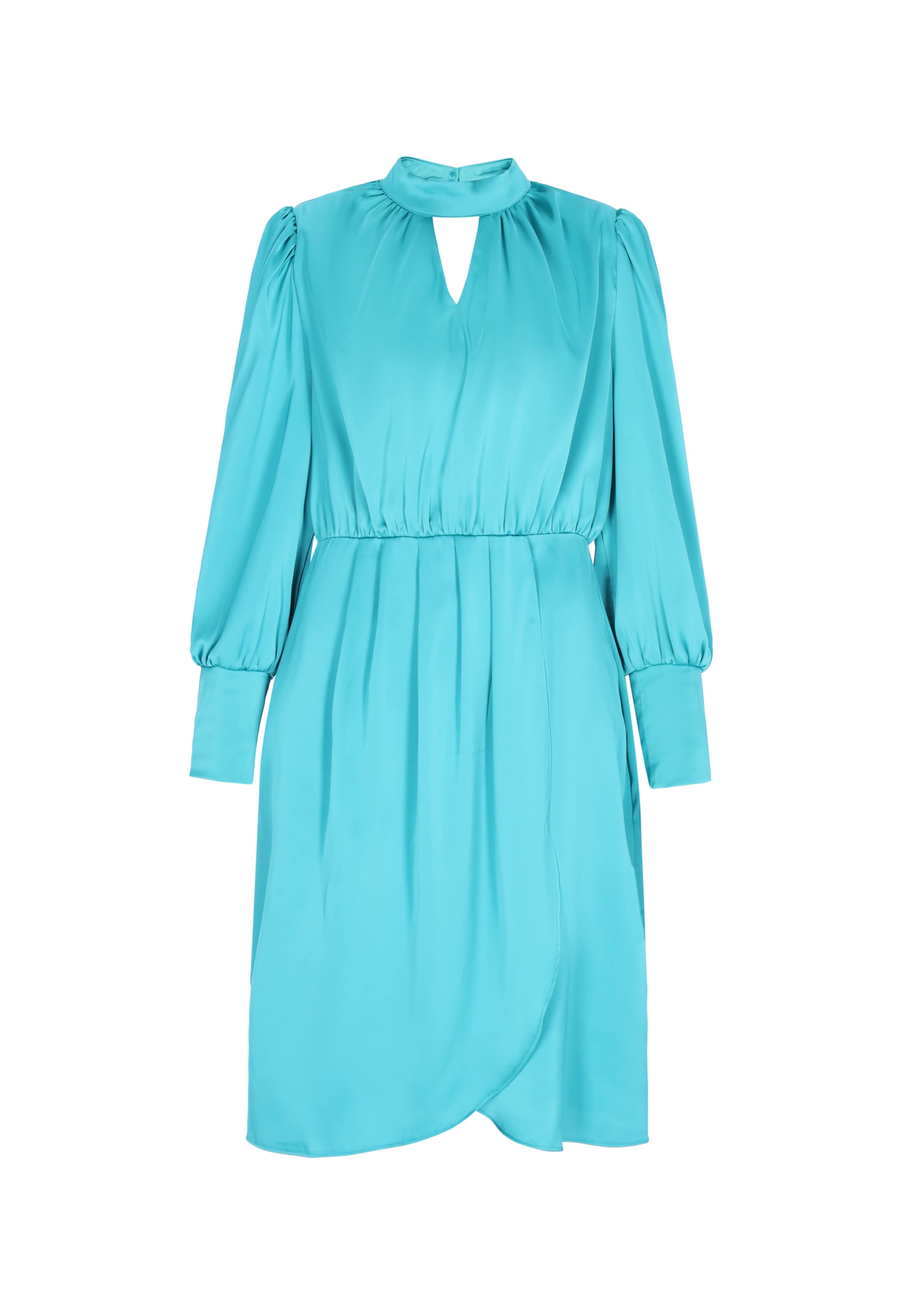 faina - Vestido de gala en verde: frente