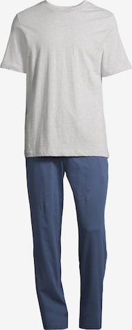 SCHIESSER Pyjama kurz 'Night & Home' in Blau: Vorderseite