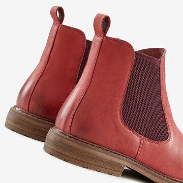 LASCANA - Botas Chelsea en rojo