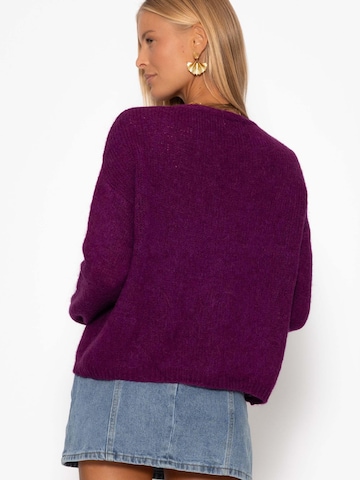 SASSYCLASSY Oversized Cardigan in Purple