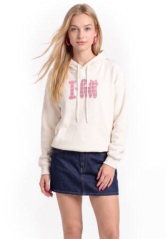 MYMO - Sudadera en blanco: frente