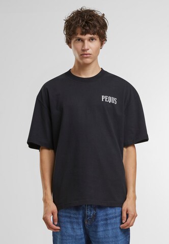Pequs Shirt 'Rhinestone Art Gallery' in Black