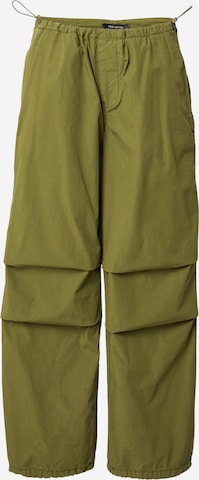 Trendyol Lużny krój Spodnie w kolorze zielony: przód