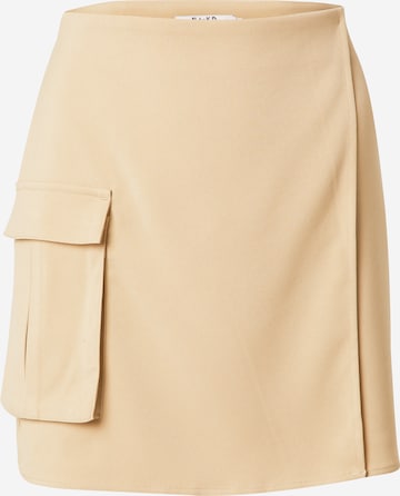 NA-KD Rok in Beige: voorkant