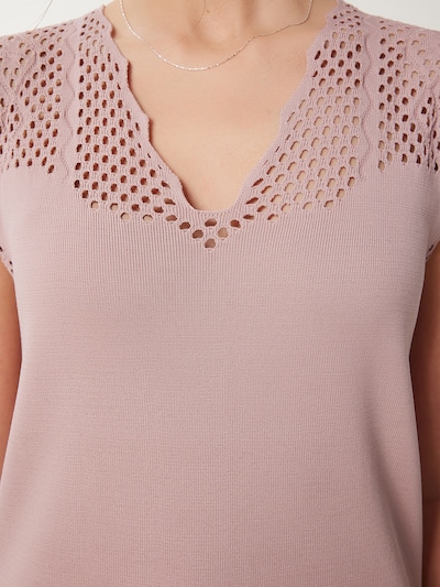 Happiness İstanbul Pull-over en rosé, Vue avec produit