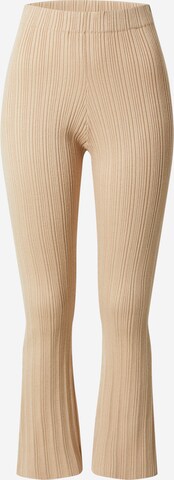 Flared Pantaloni 'Mavis' di EDITED in beige: frontale