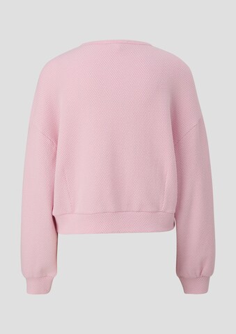 QS Sweatshirt in Roze: terug