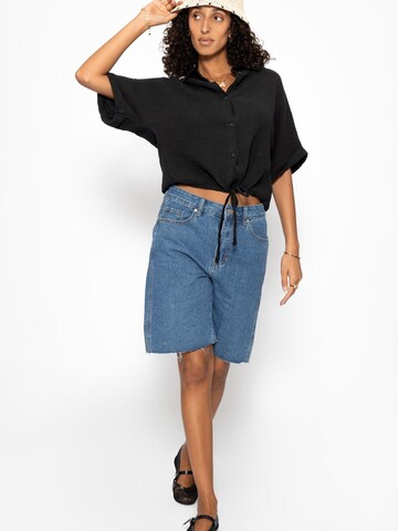 SASSYCLASSY Bluse‌‌‌‌‌‌‌‌ in Schwarz