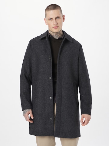 Casual Friday Between-Seasons Coat 'Oliver' in Grey: front