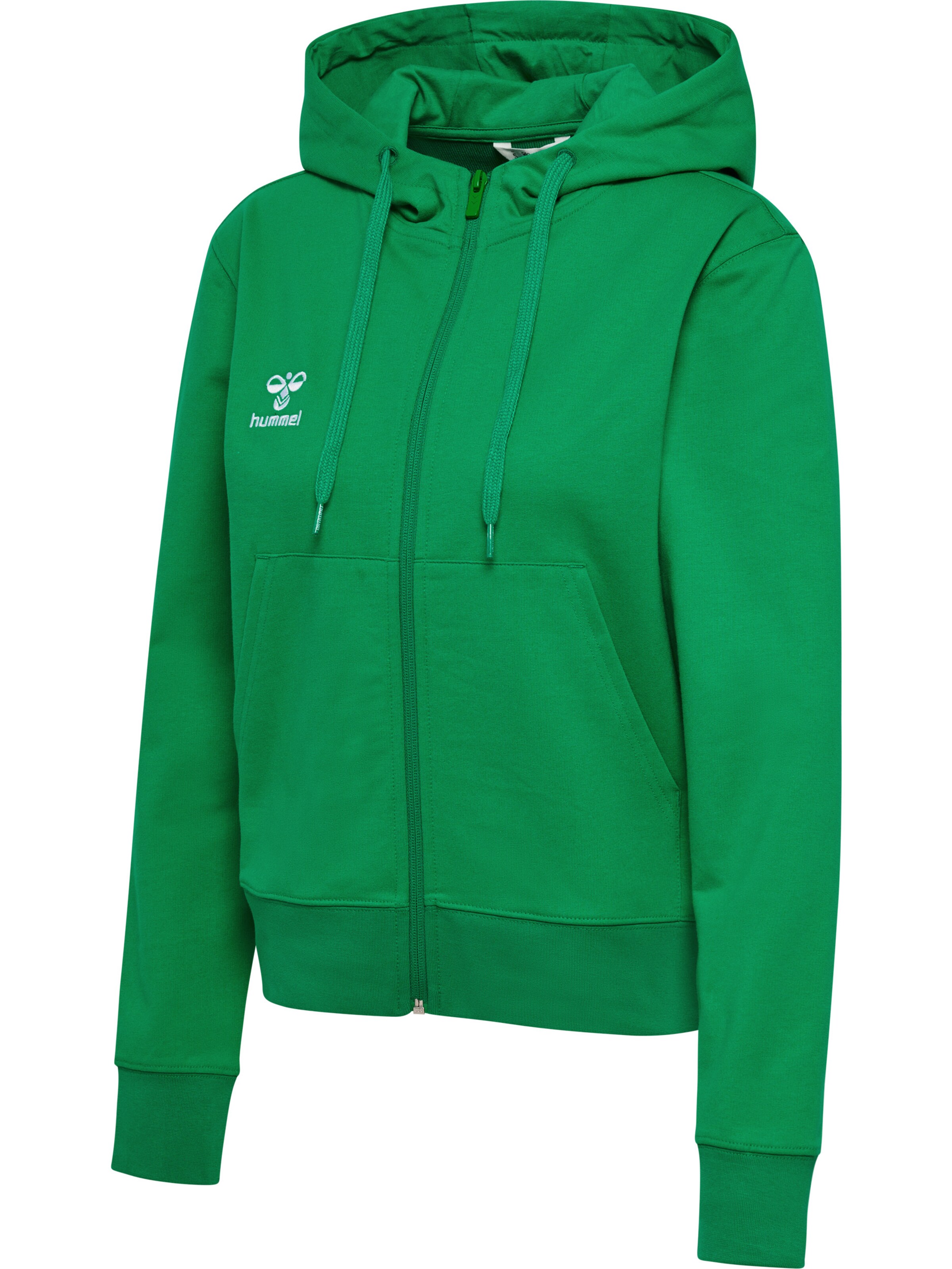 Hummel Sports sweat jacket in Green