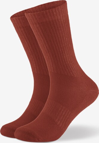 Von Jungfeld Socks 'CASUAL CLASSIC' in Red: front