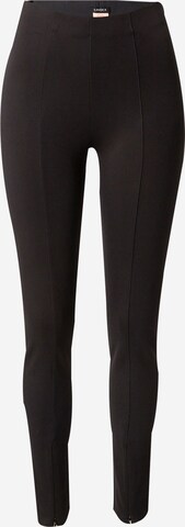 Coupe slim Leggings 'Issa' Lindex en noir : devant