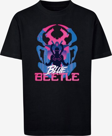 T-Shirt 'Blue Beetle - Posing' ABSOLUTE CULT en noir : devant