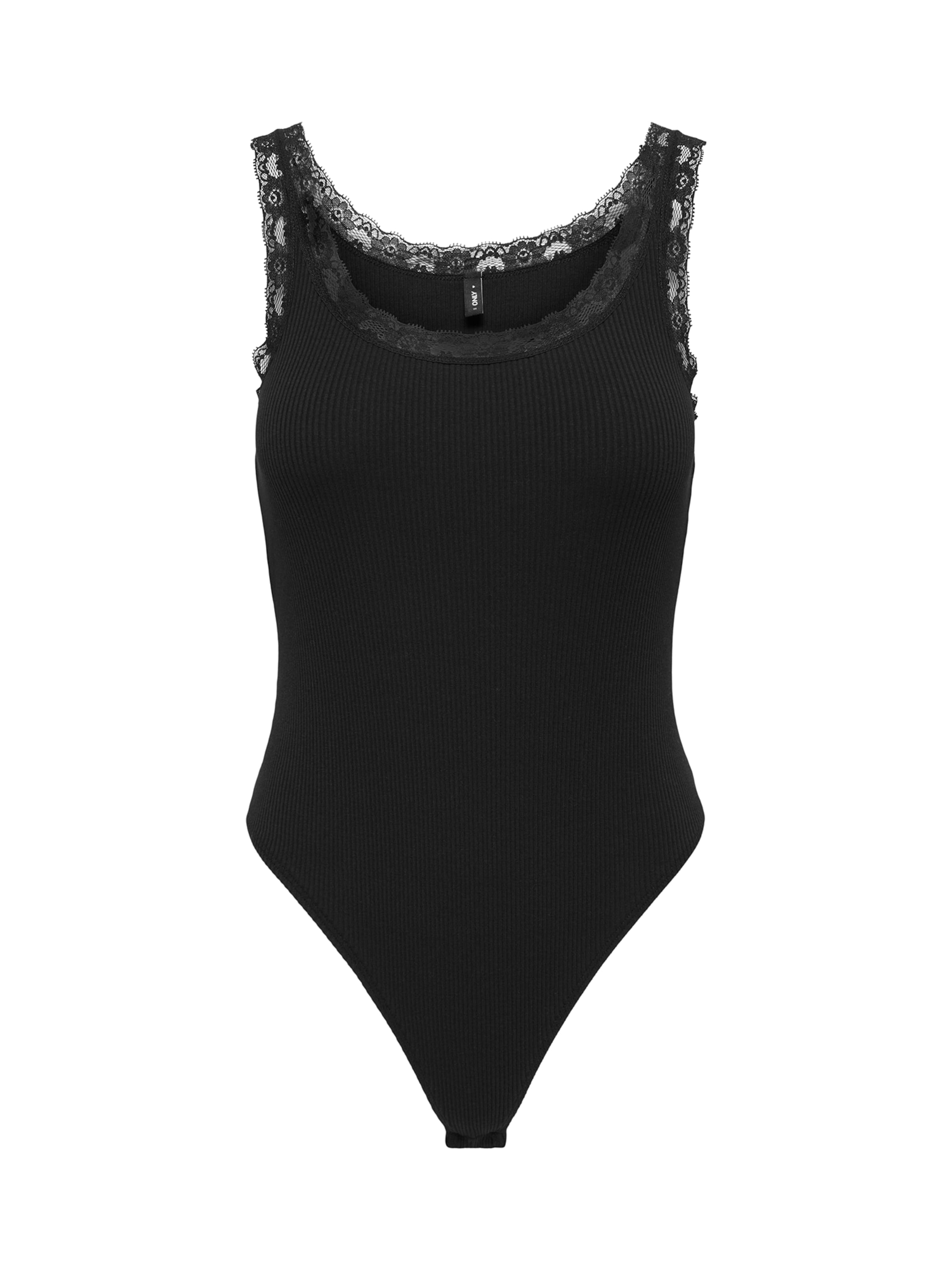 ONLY Shirtbody 'ONLVINI' en XS en noir, Vue avec produit