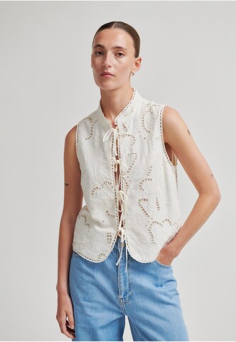 SECOND FEMALE Blouse 'Vilea' in Wit: voorkant