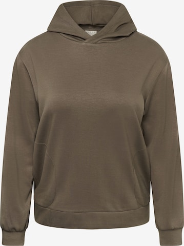 KAFFE CURVE Sweatshirt 'KCannita' in Braun: Vorderseite