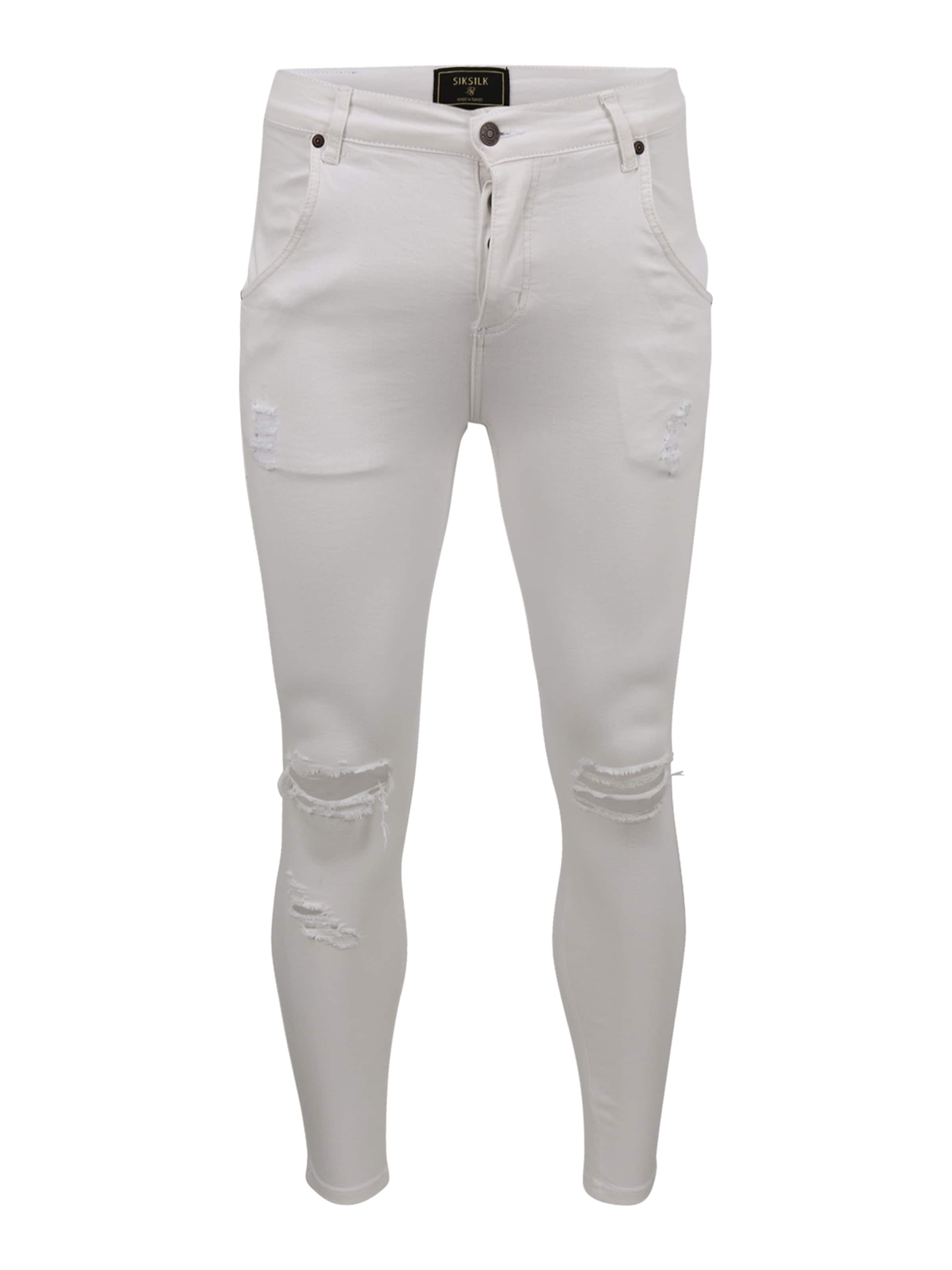 Männer Jeans SikSilk Jeans in Weiß - YS46906