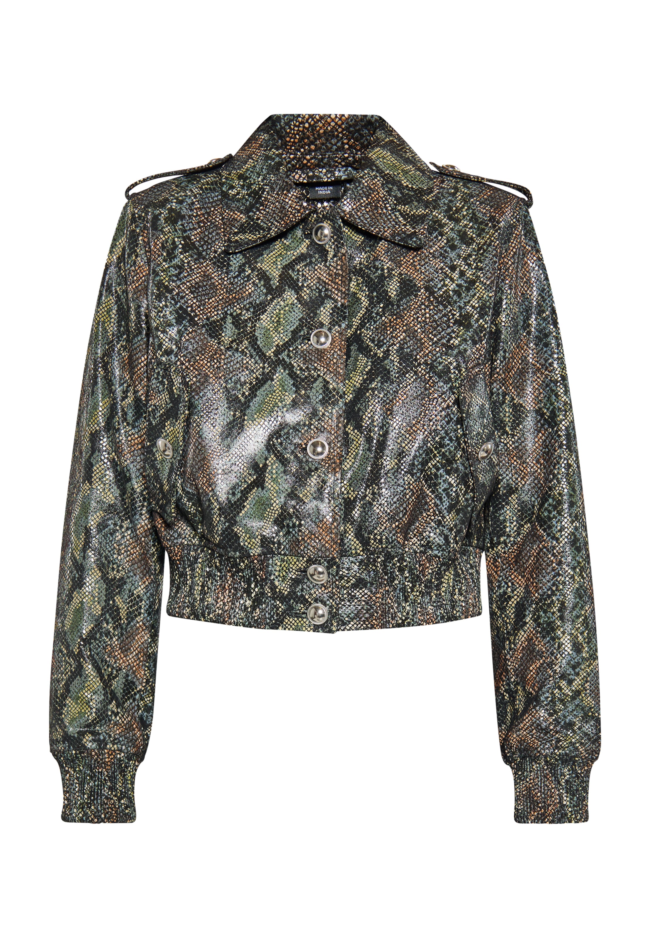 faina Φθινοπωρινό και ανοιξιάτικο μπουφάν σε ανάμεικτα χρώματα: μπροστά