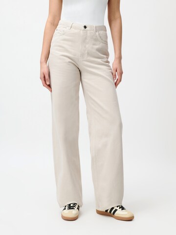 Wide leg Jeans 'Charlie Tall' di LeGer by Lena Gercke in beige: frontale