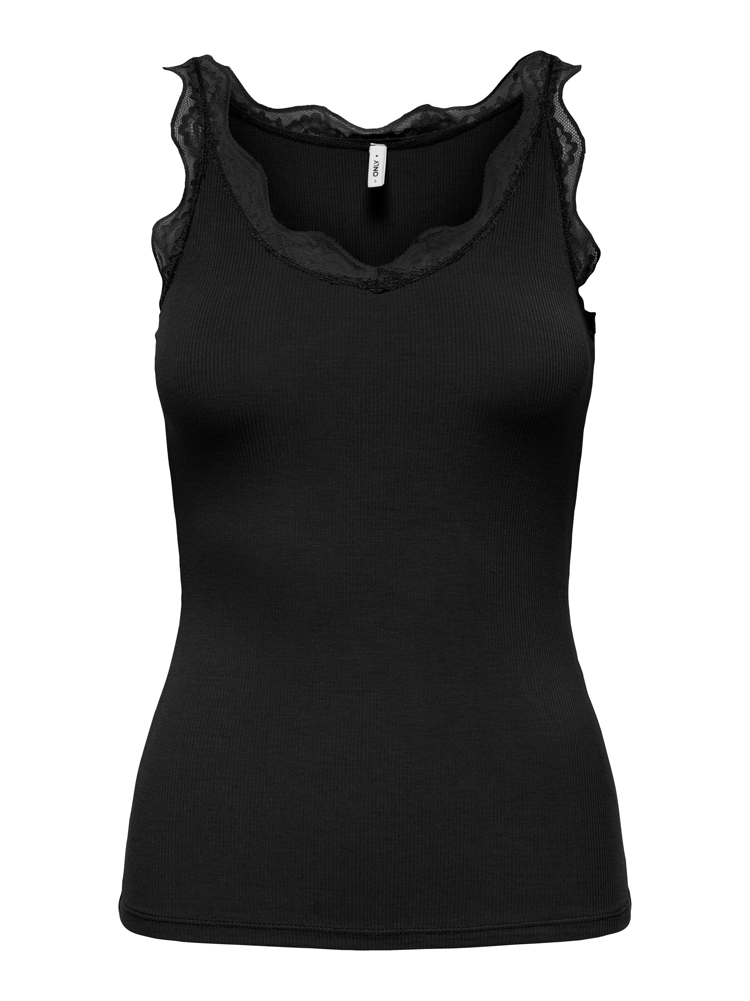 Top di ONLY in nero: frontale