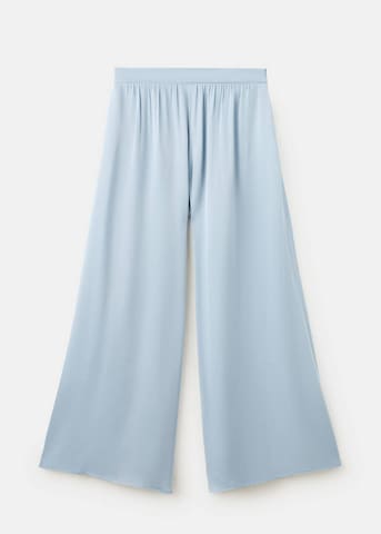 MANGO Wide leg Pants 'Azur' in Blue