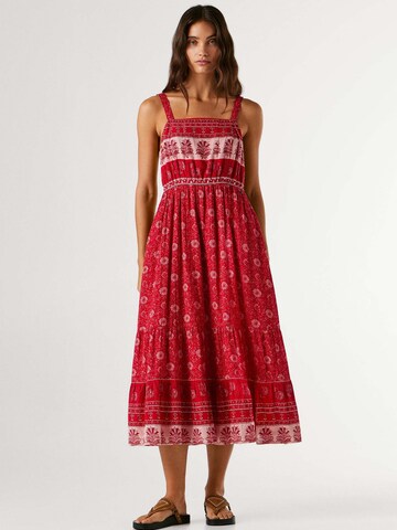 Pepe Jeans Kleid 'CELIA' in Rot: Vorderseite
