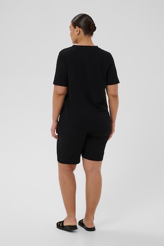 KAFFE CURVE - Camiseta 'KCannia' en negro