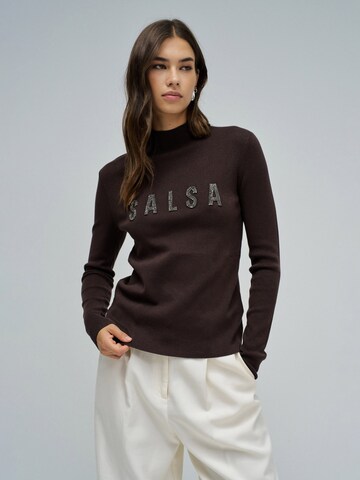 Salsa Jeans Sweater in Brown: front
