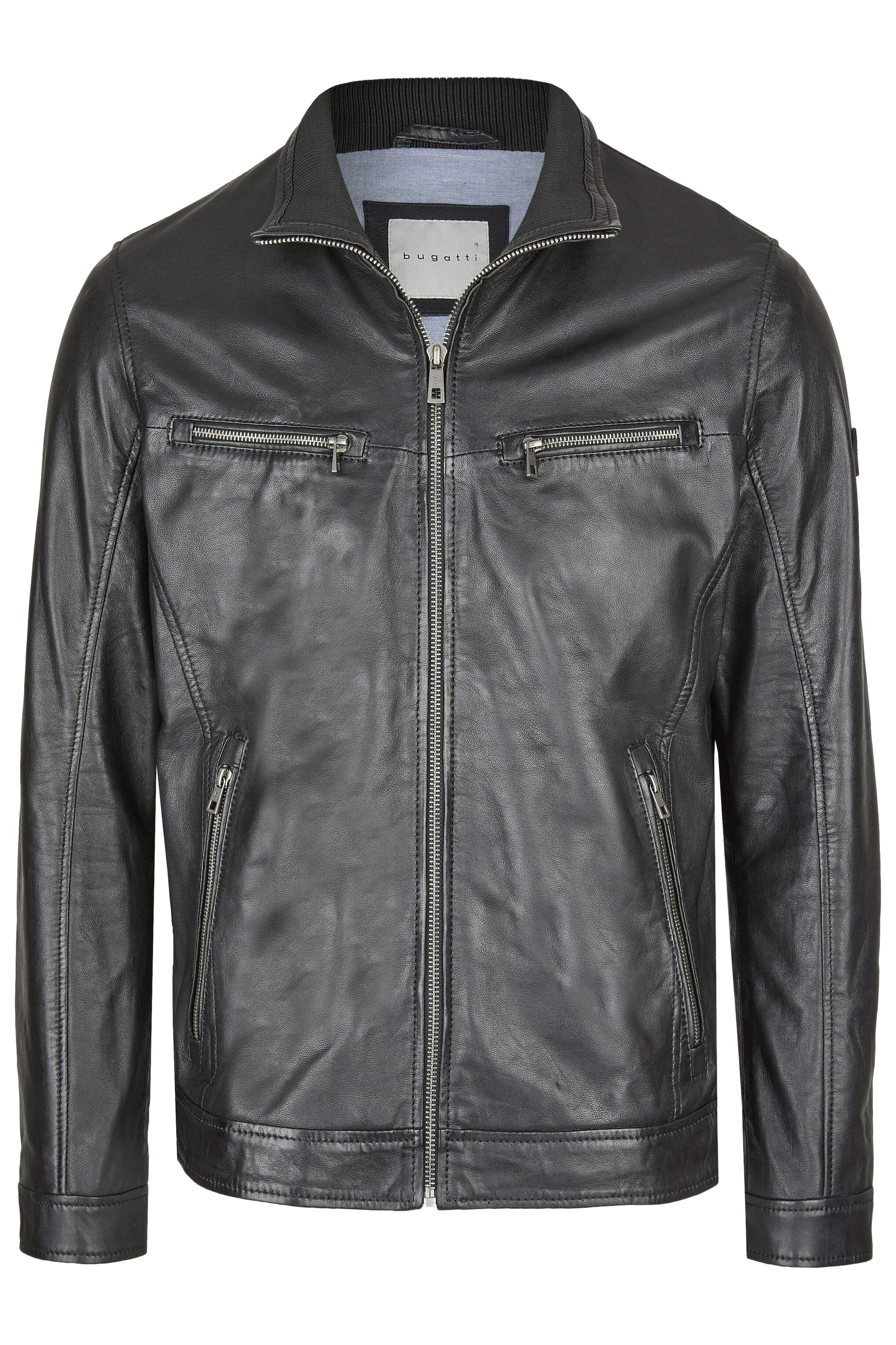 bugatti Tussenjas 'BUAurelio' in Zwart: voorkant