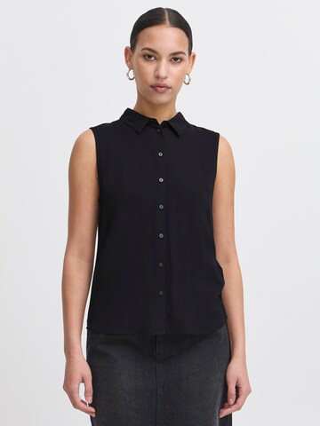 Camicia da donna 'IHVera' di ICHI in nero: frontale