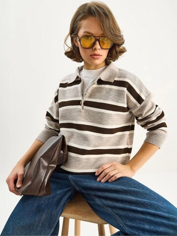 Pull-over Bianco Lucci en beige