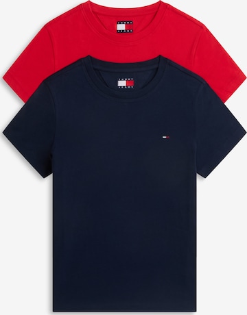 zils Tommy Jeans T-Krekls: no priekšpuses