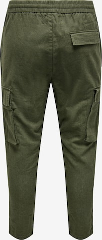 Tapered Pantaloni 'Linus' di Only & Sons in verde