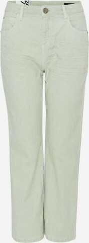 OPUS Regular Jeans in Groen: voorkant