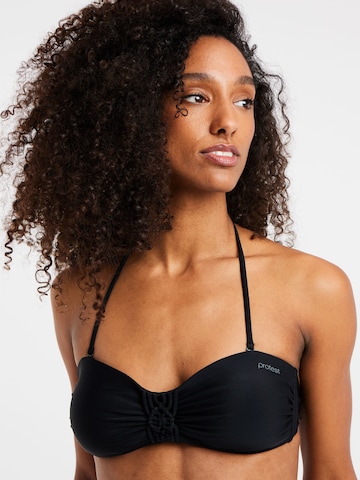 PROTEST Bandeau Bikini 'PRTSOLEDAD' in Black