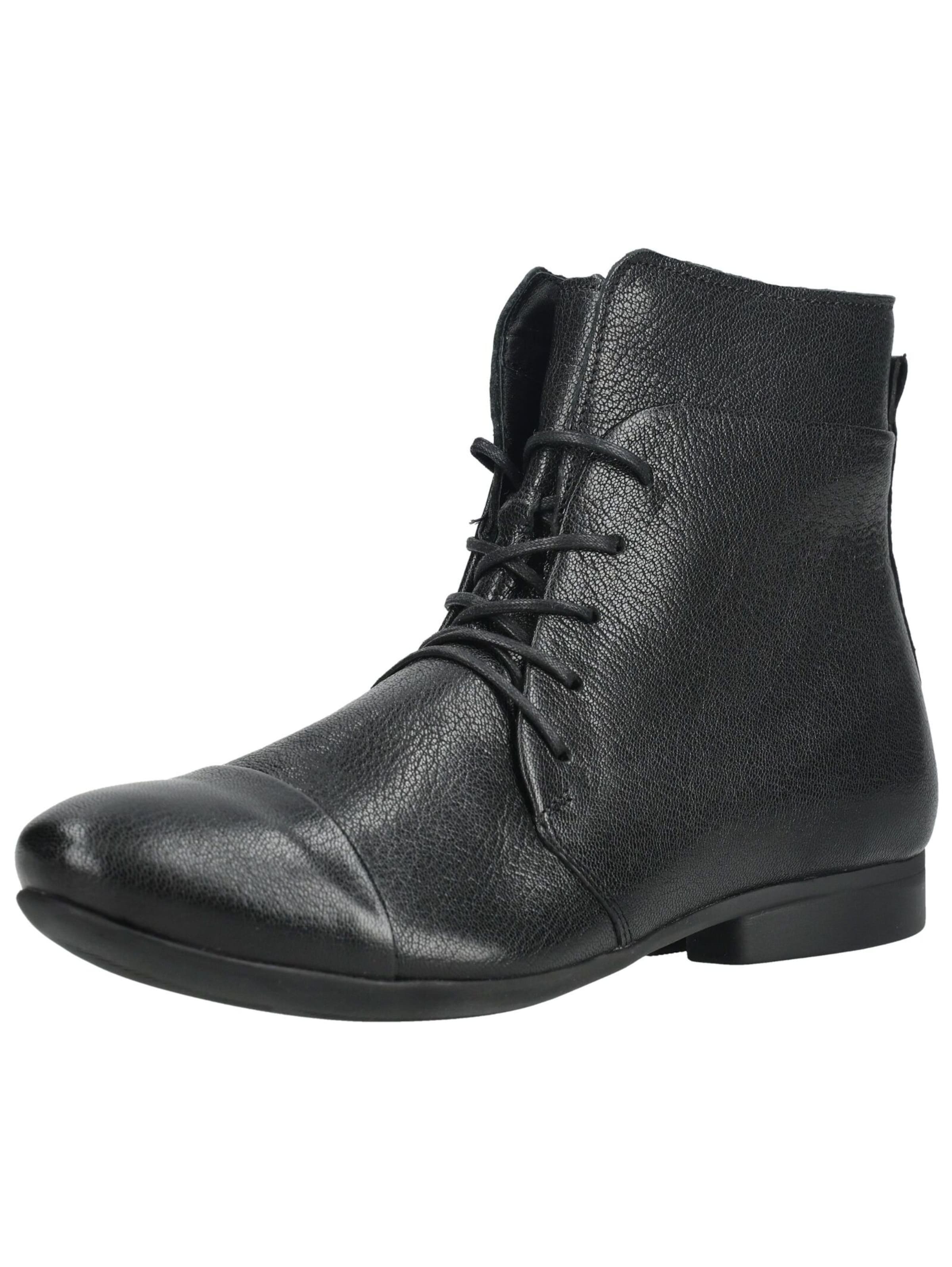 Bottines à lacets THINK! en noir : devant