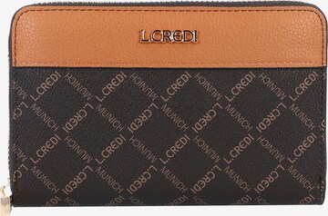 L.CREDI Wallet 'Filiberta' in Brown: front