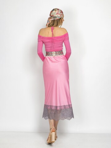 JIORO Blus 'ESSENTIALS' i rosa