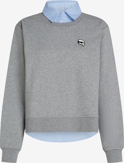 Karl Lagerfeld Collegepaita 'Ikon' värissä vaaleansininen / harmaa, Tuotenäkymä