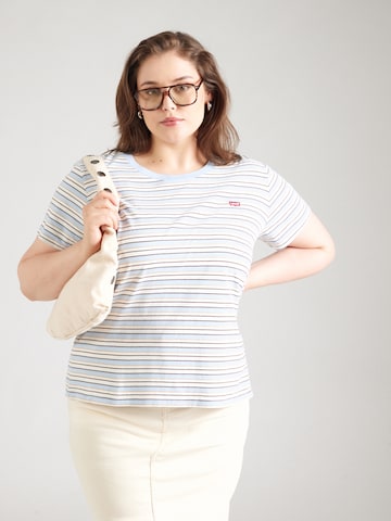Levi's® Plus T-shirt 'The Perfect' i blå: framsida