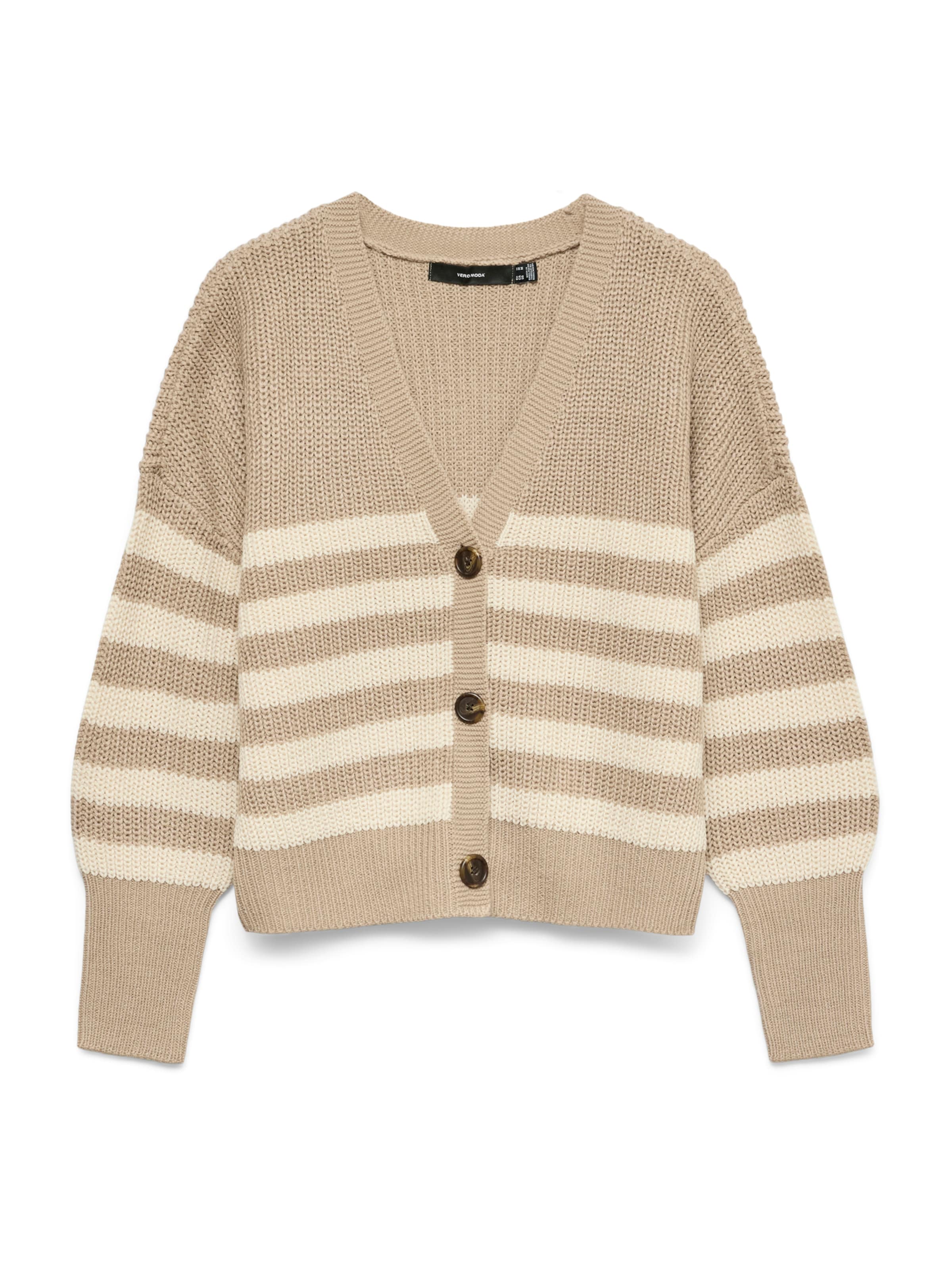 VERO MODA Kardigán 'VMLEA' - szürke: elől