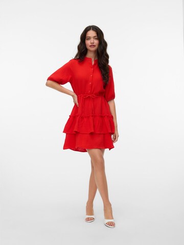 VERO MODA Blousejurk 'VMNatti' in Rood