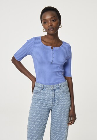 Pull-over Fabienne Chapot en bleu : devant