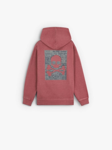 Scalpers Sweatshirt 'Typeskull' in Red