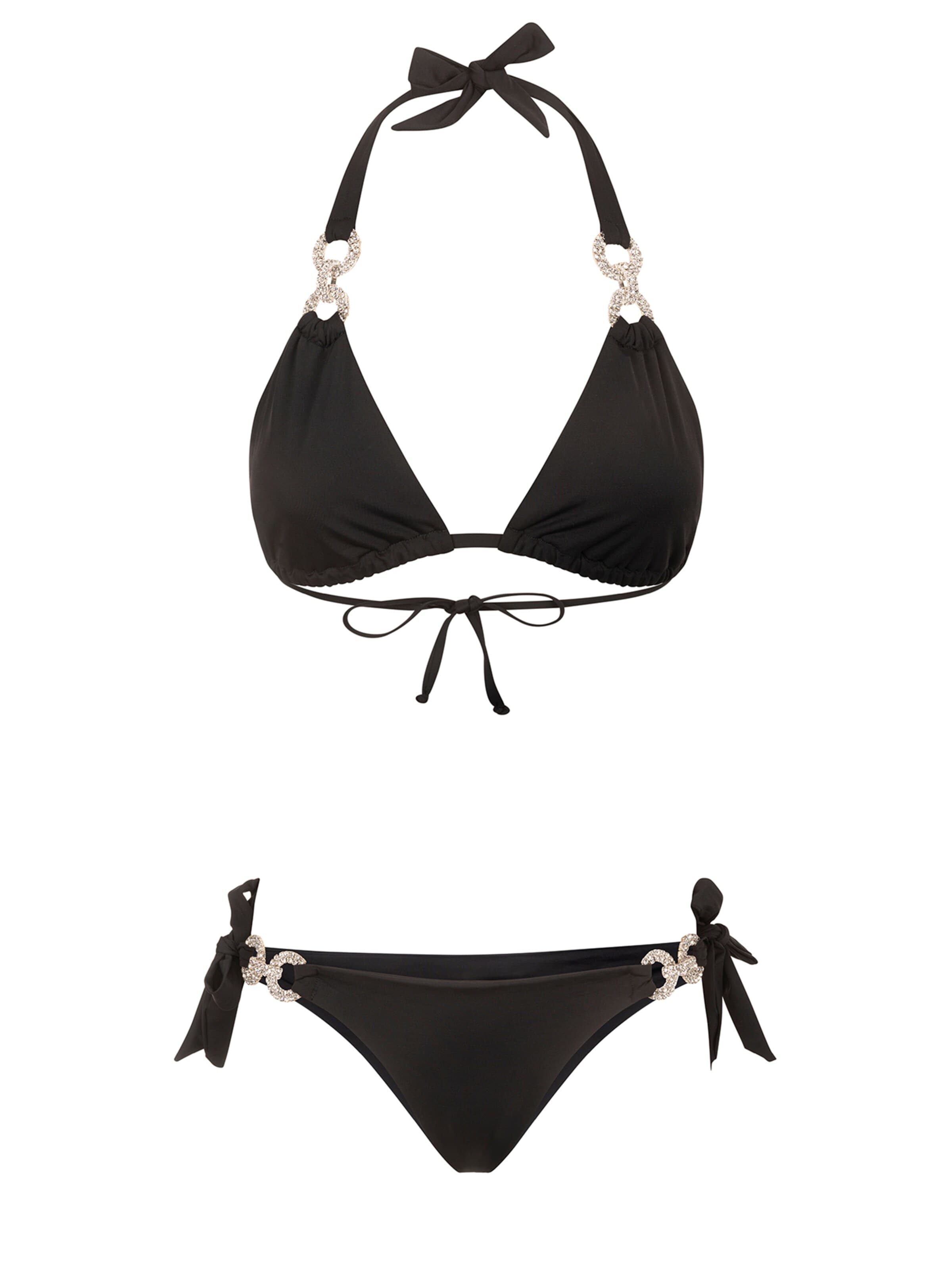 Bikinville Triangen Bikini 'Leonie' i svart: framsida