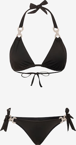 Triangle Bikini 'Leonie' Bikinville en noir : devant